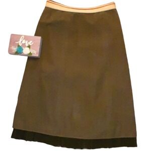 Anthropologie‎ sleeping in snow skirt size 6